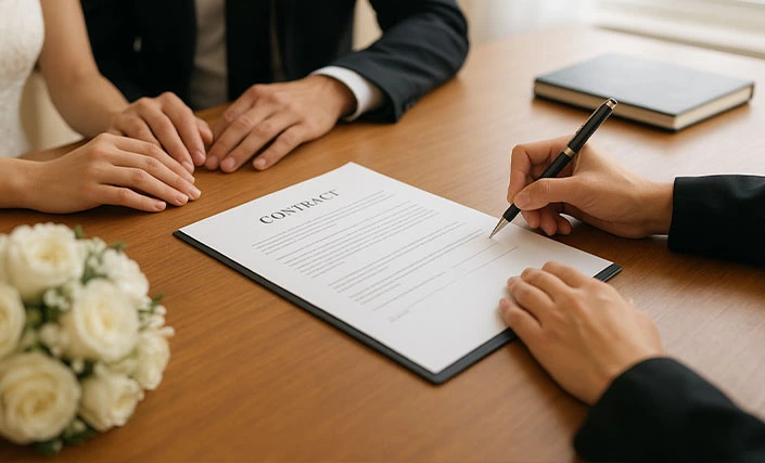 بهترین زمان بستن قرارداد تشریفات