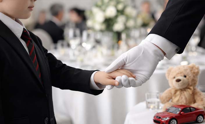 مدیریت کودکان مهمانان در تشریفات